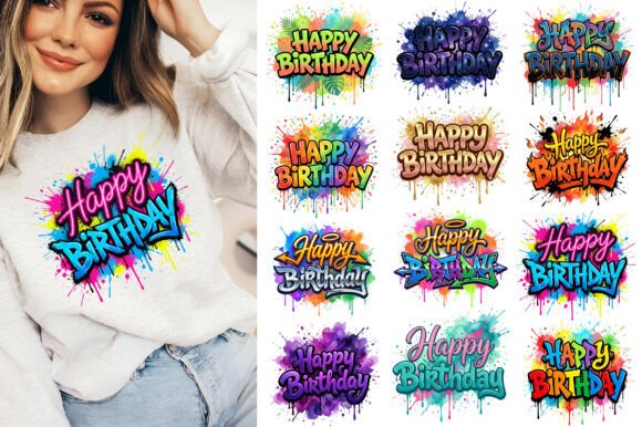 Download Happy Birthday Sublimation Graphic - Birthday Collection