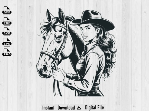 Download Cowboy on Horse SVG Silhouette File - Svg silhouette Collection