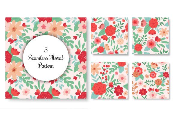Download Romantic Floral Seamless Pattern - Premium Resources