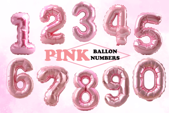 Download Pink Ballon Numbers Birthday Celebration - Birthday Collection