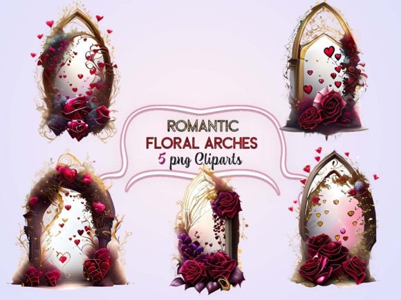 Download Romantic Floral Arches Sublimation - Romantic floral Collection