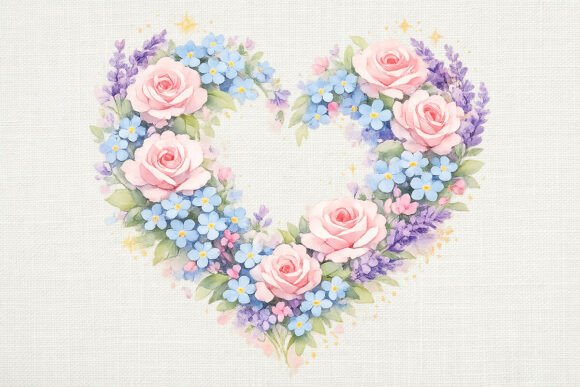 Download Romantic Floral Heart PNG - Romantic floral Collection