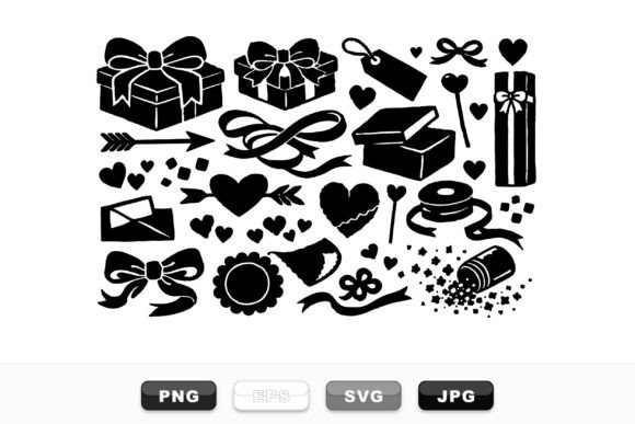 Download Romantic Gift Clipart Set - Romantic gift clipart Collection