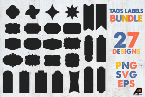Download Tags, Labels and Shapes Bundle SVG PNG - Bundle svg png Collection