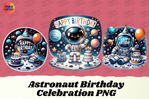 Download Astronaut Birthday Celebration PNG - Birthday Collection