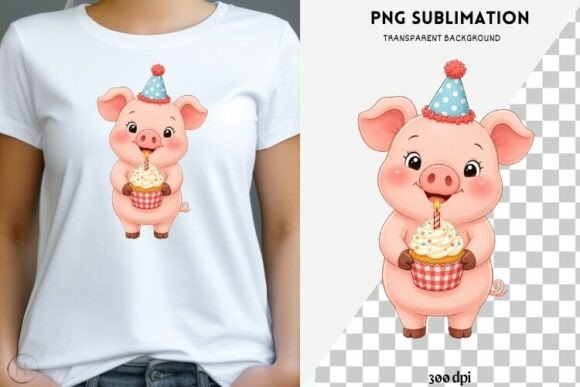 Download Birthday Pig PNG | Farm Animal Clipart - Birthday Collection