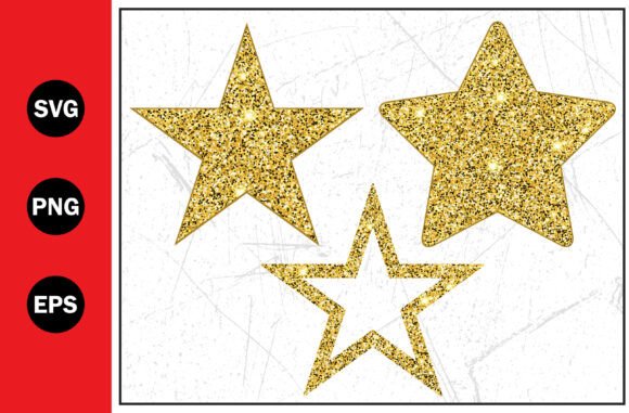 Download Gold Glitter Stars SVG Bundle Svg Png - Bundle svg png Collection