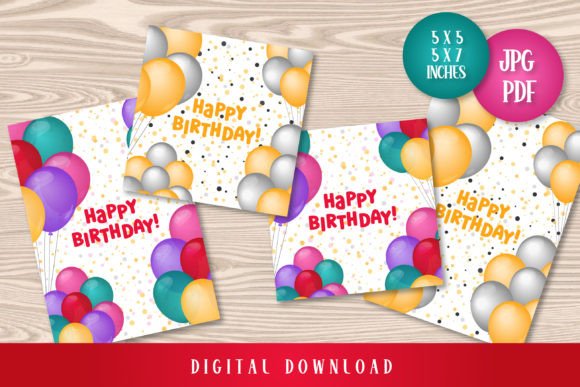 Download Happy Birthday Cards Printable JPG PDF - Birthday Collection