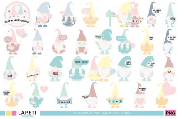 Download Gnome Pastel Love Illustrations - Illustrations Collection